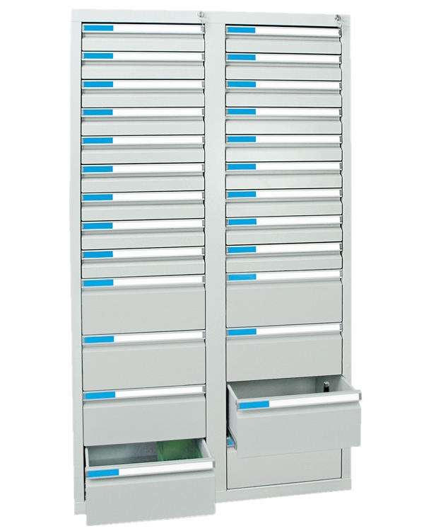 Schubladenschrank Serie ESTA-4, Teleskopauszug