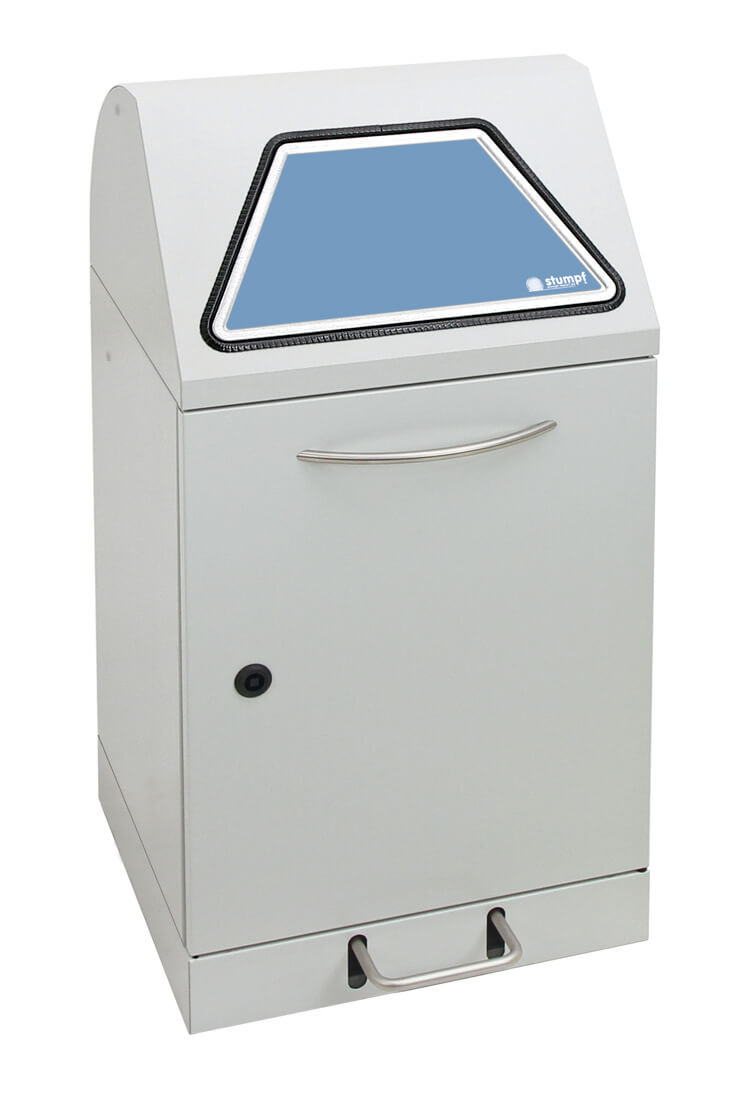 Abfalltrennung Modul-Vario 45, ProSlide-System, Trethebel, lichtgrau
