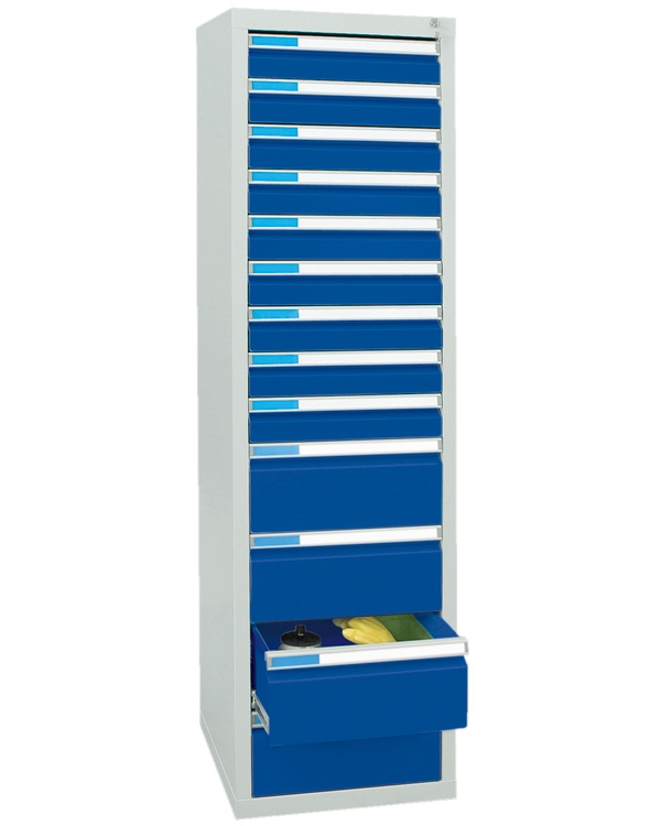 Schubladenschrank Serie ESTA-5, Teleskopauszug