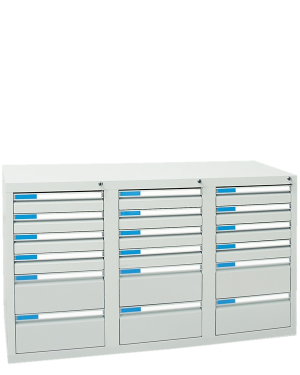 Schubladenschrank Serie ESTA-3, Teleskopauszug