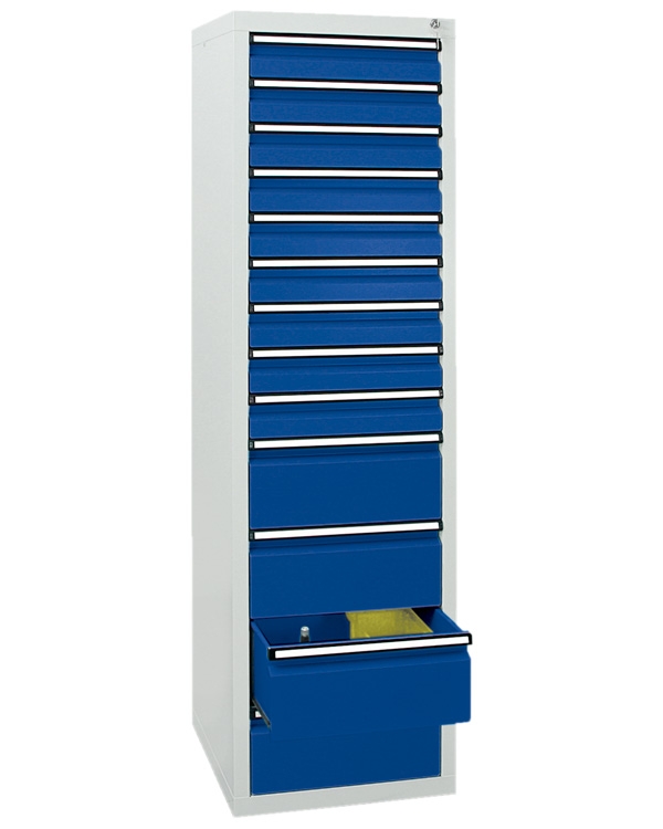 Schubladenschrank Serie ST 410-5, mit Teleskopführungen