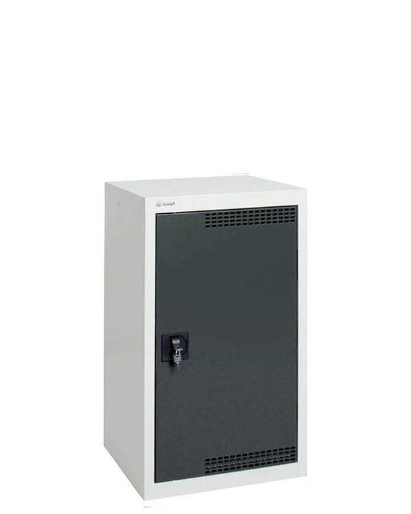 Umweltschrank Basic-Plus-1, lichtgrau/anthrazitgrau