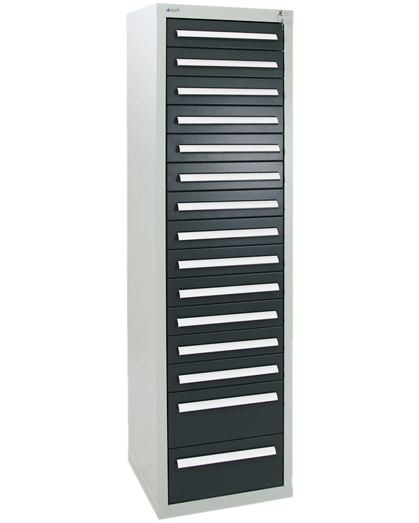 Schubladenschrank - Säule, Höhe 180 cm, Breite  50 cm