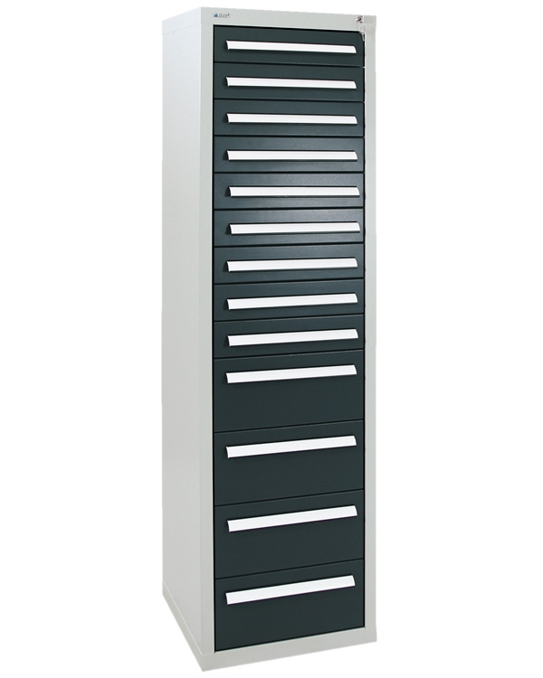 Schubladenschrank - Säule, Höhe 180 cm, Breite  50 cm