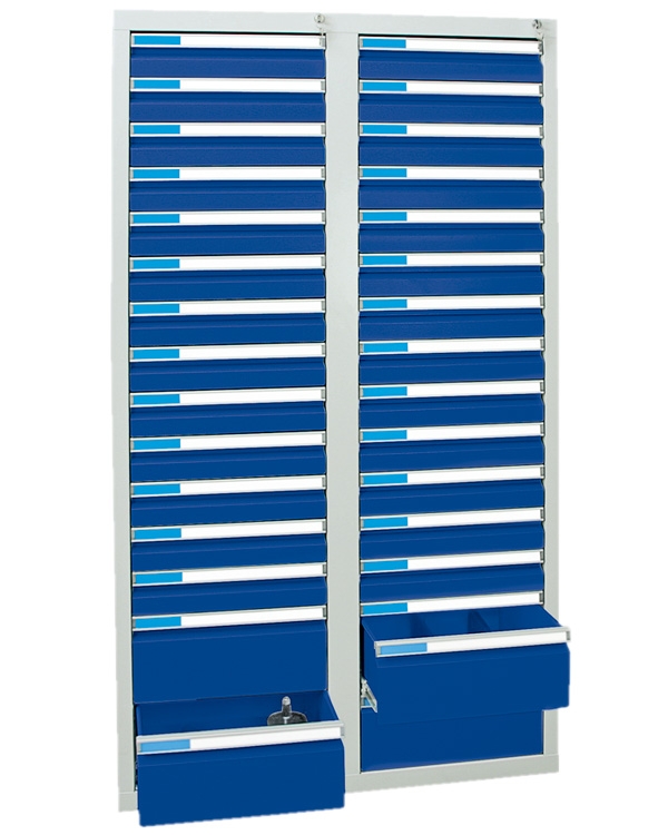 Schubladenschrank Serie ESTA-4, Teleskopauszug