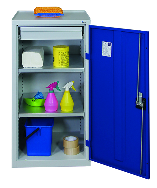 Werkzeugschrank Serie 2000, lichtgrau/blau
