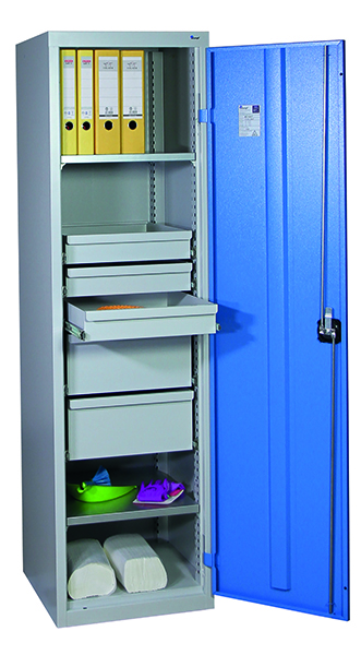 Werkzeugschrank Serie 2000, lichtgrau/lichtblau