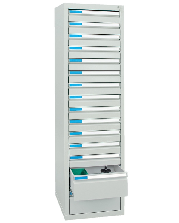 Schubladenschrank Serie ESTA-5, Teleskopauszug