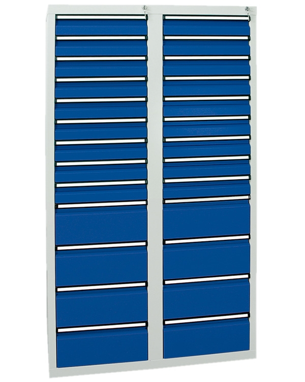 Schubladenschrank Serie ST 410-4, mit Teleskopführungen