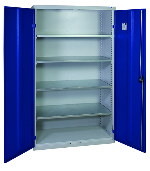 Werkzeugschrank Serie 2000, lichtgrau/blau