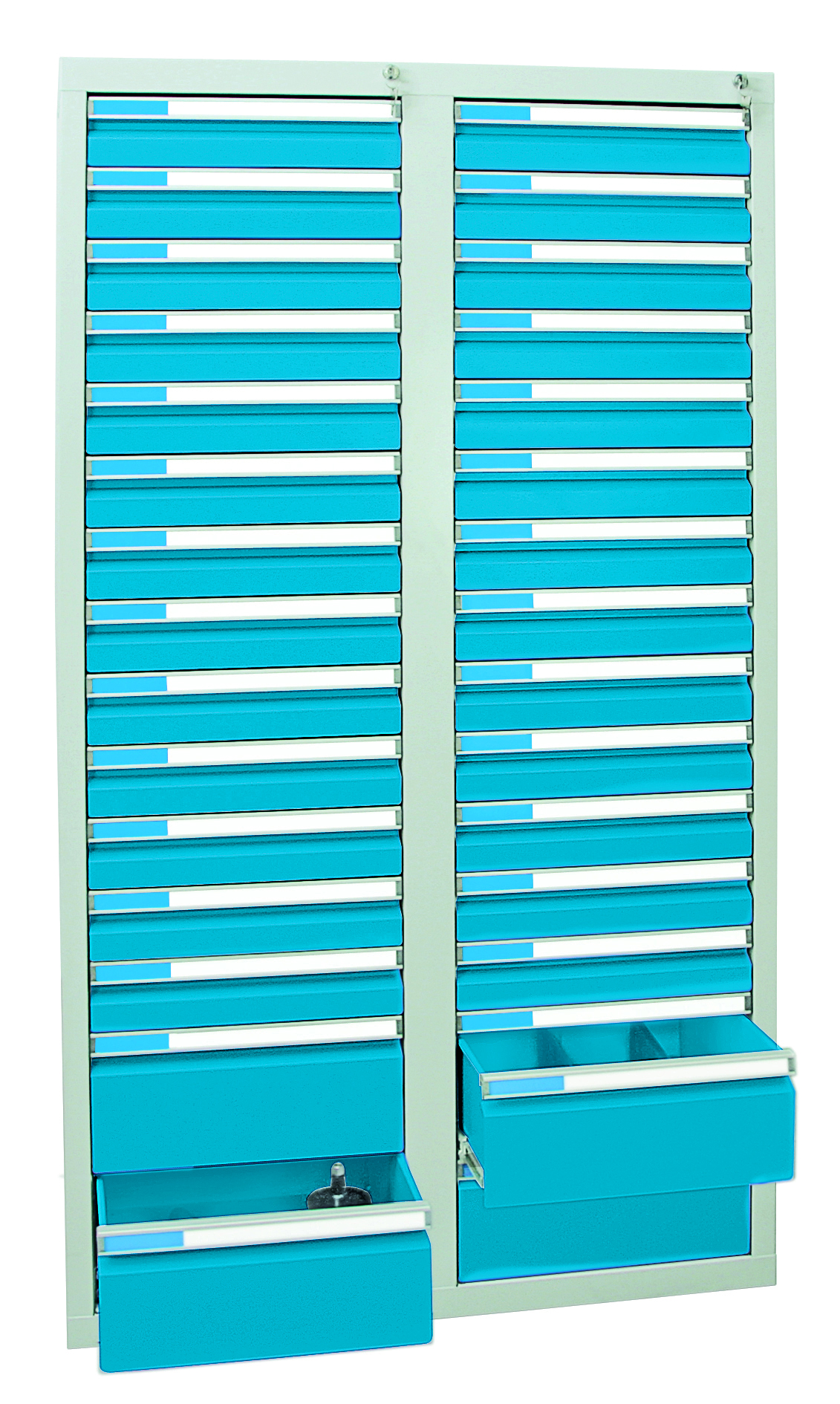 Schubladenschrank Serie ESTA-4, Teleskopauszug