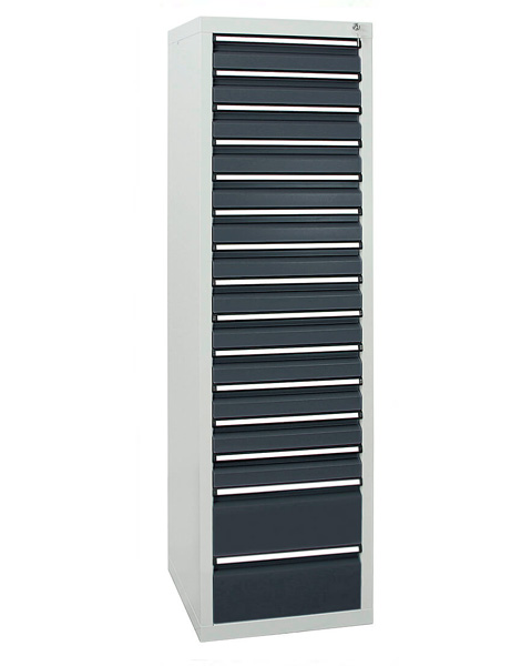Schubladenschrank Serie ST 410-5, mit Teleskopführungen