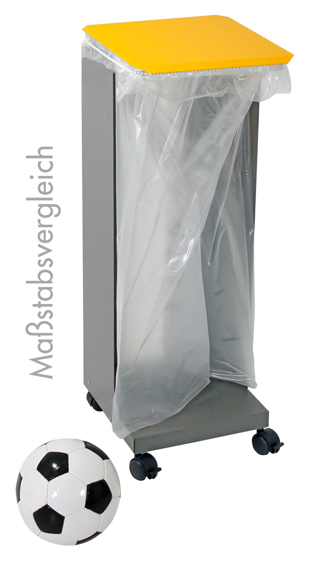 Müllsackhalter HM 75 mit Deckel - fahrbar