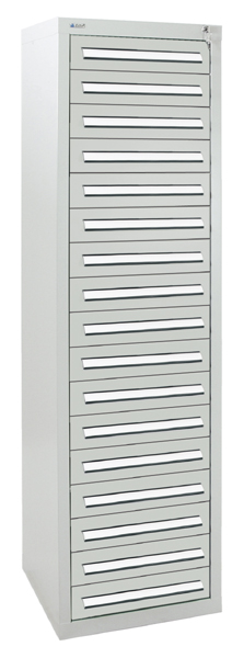 Schubladenschrank - Säule, Höhe 180 cm, Breite  50 cm