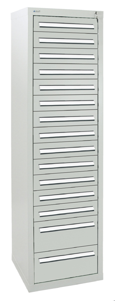 Schubladenschrank - Säule, Höhe 180 cm, Breite  50 cm