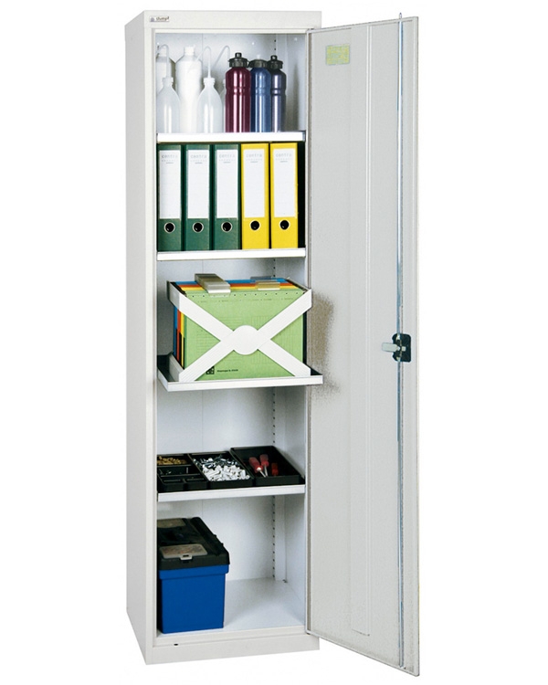 Werkzeug- und Materialschrank, Serie 3000, Säule lichtgrau