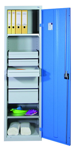 Werkzeugschrank Serie 2000, lichtgrau/lichtblau