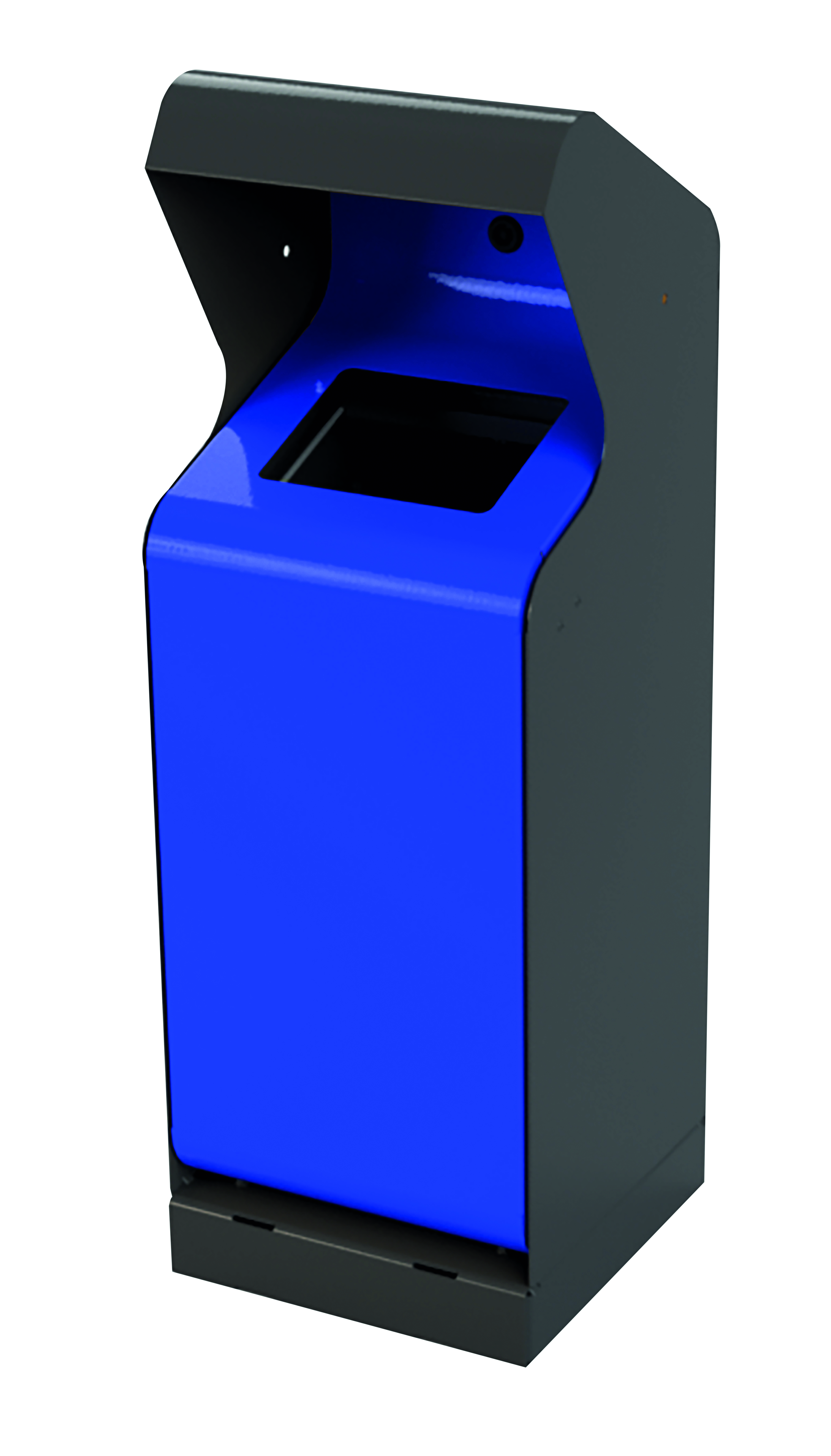 CityCore Metall-Abfallbehälter 50L für Außenbereich – wetterfest & robust