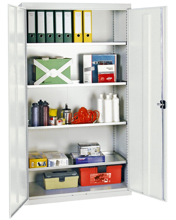 Werkzeug- und Materialschrank Serie 3000, lichtgrau