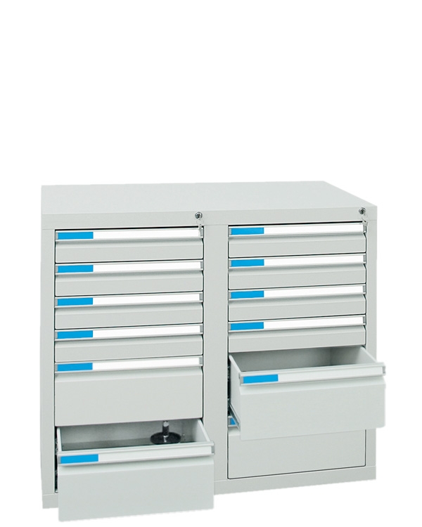 Schubladenschrank Serie ESTA-2, Teleskopauszug
