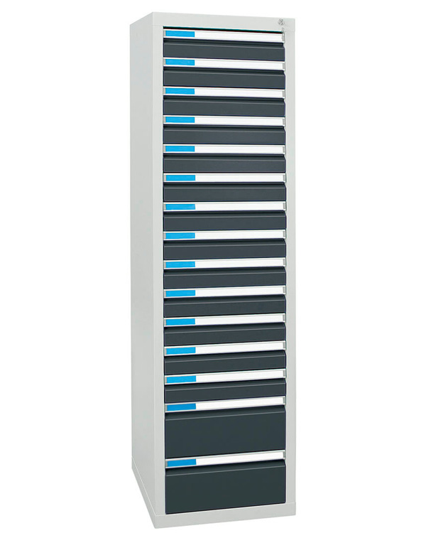 Schubladenschrank Serie ESTA-5, Teleskopauszug