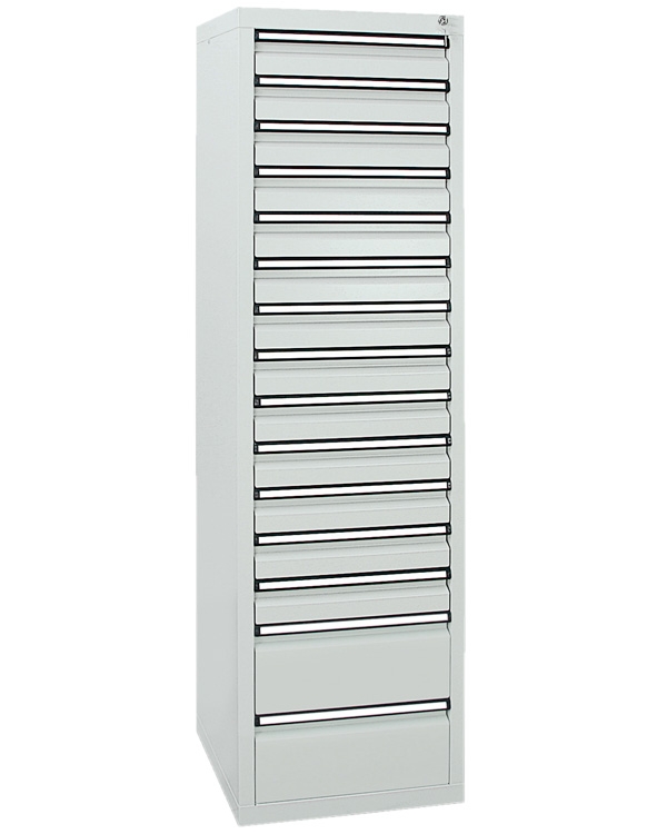 Schubladenschrank Serie ST 410-5, mit Teleskopführungen