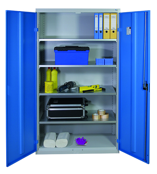 Werkzeugschrank Serie 2000, lichtgrau/lichtblau