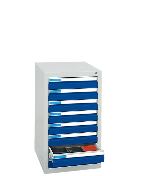 Schubladenschrank Serie ESTA-1, Teleskopauszug