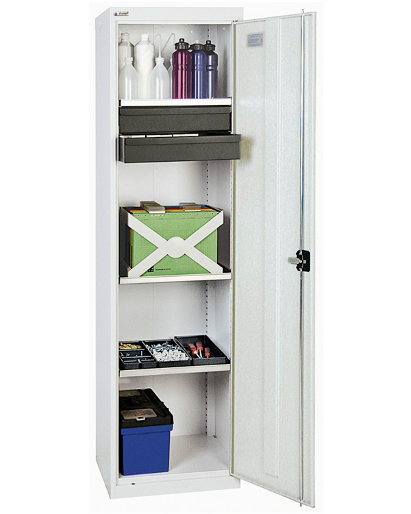 Werkzeug- und Materialschrank, Serie 3000, Säule lichtgrau