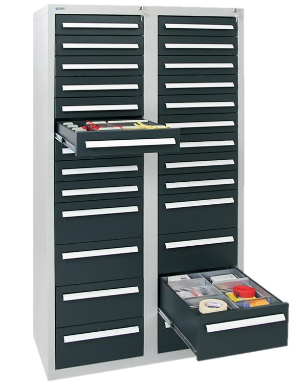 Schubladenschrank, Höhe 180 cm, Breite  100 cm