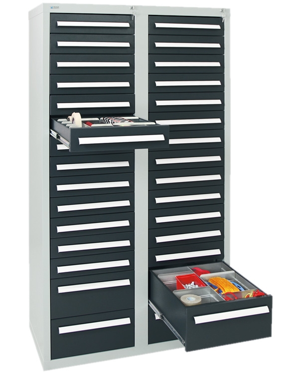 Schubladenschrank, Höhe 180 cm, Breite  100 cm