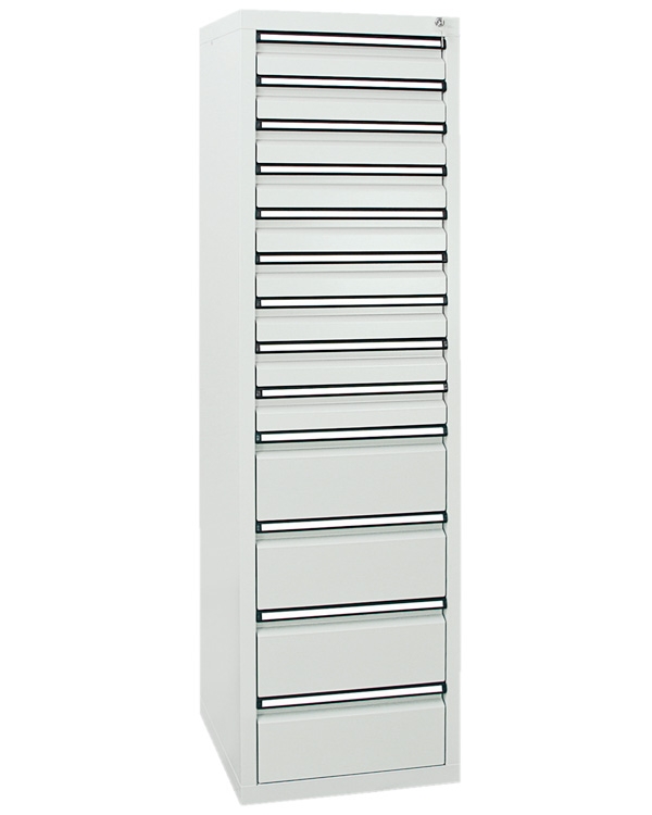 Schubladenschrank Serie ST 410-5, mit Teleskopführungen