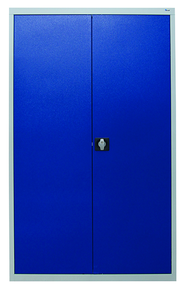 Werkzeug- und Beistellschrank Serie 2000, lichtgrau/blau