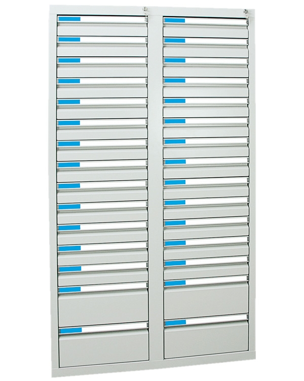 Schubladenschrank Serie ESTA-4, Teleskopauszug
