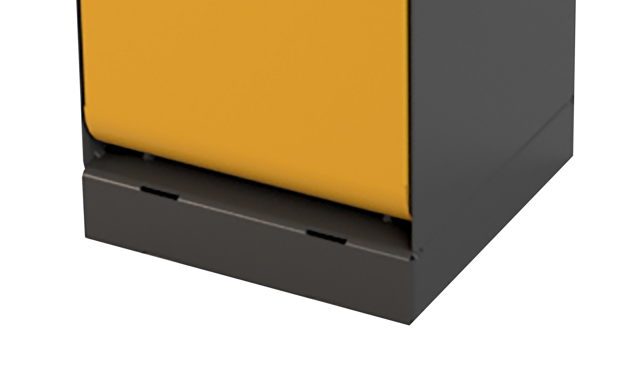 CityCore Metall-Abfallbehälter 50L für Außenbereich – wetterfest & robust