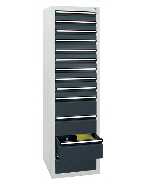 Schubladenschrank Serie ST 410-5, mit Teleskopführungen