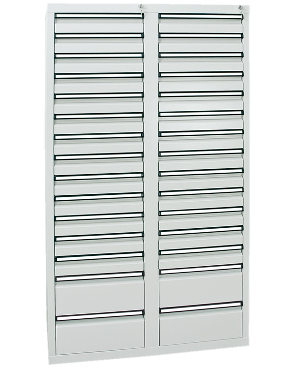 Schubladenschrank Serie ST 410-4, mit Teleskopführungen