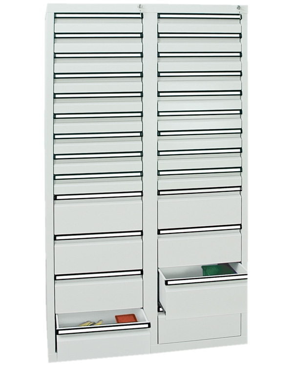 Schubladenschrank Serie ST 410-4, mit Teleskopführungen