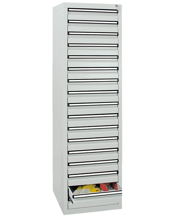 Schubladenschrank Serie ST 410-5, mit Teleskopführungen