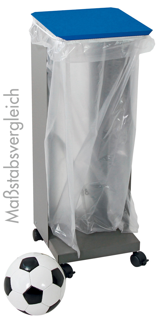 Müllsackhalter HM 75 mit Deckel - fahrbar