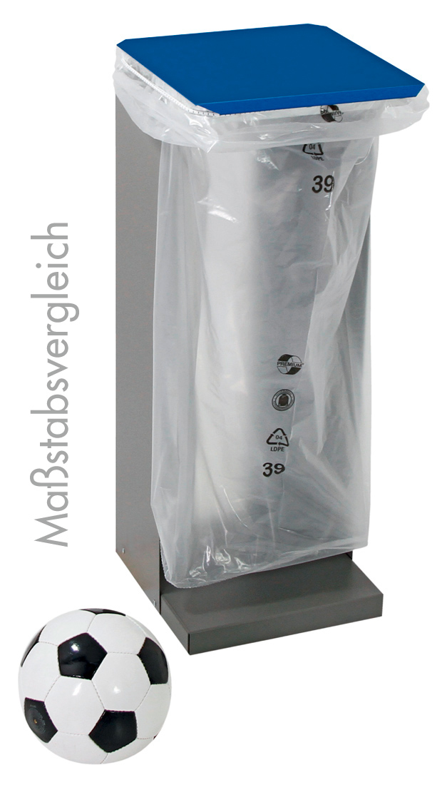 Müllsackhalter HM 75 mit Deckel - stationär