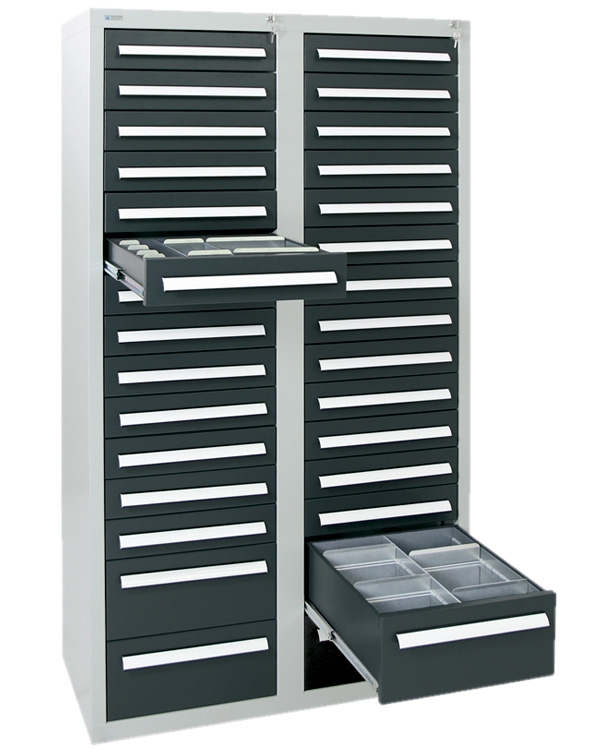 Schubladenschrank, Höhe 180 cm, Breite  100 cm