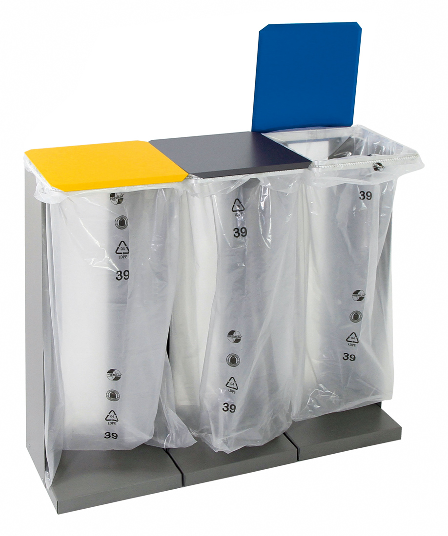 Müllsackhalter HM 75 - 3-fach Set - stationär