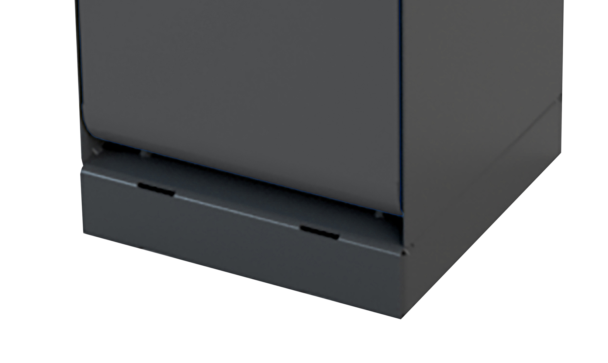 CityCore Metall-Abfallbehälter 70L für Außenbereich – wetterfest & robust
