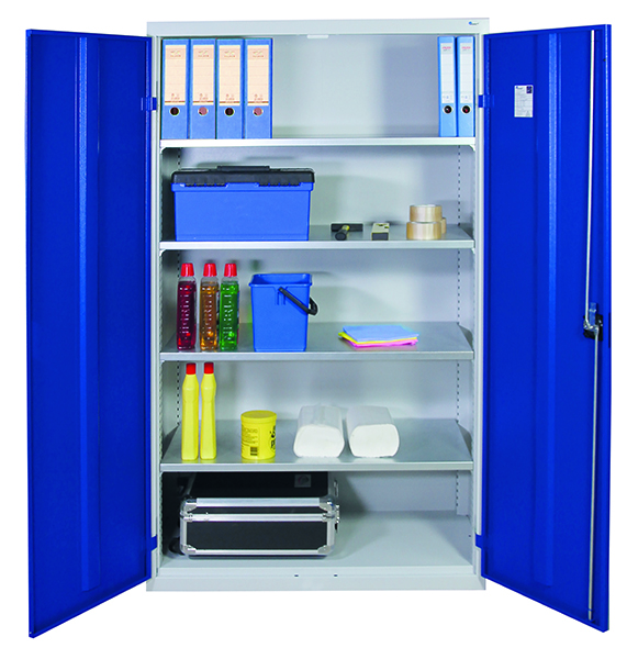 Werkzeugschrank Serie 2000, lichtgrau/blau