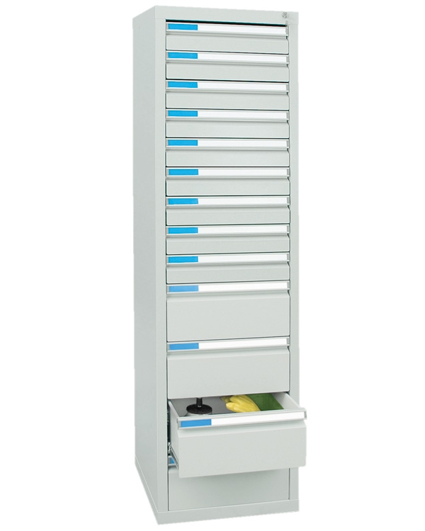 Schubladenschrank Serie ESTA-5, Teleskopauszug