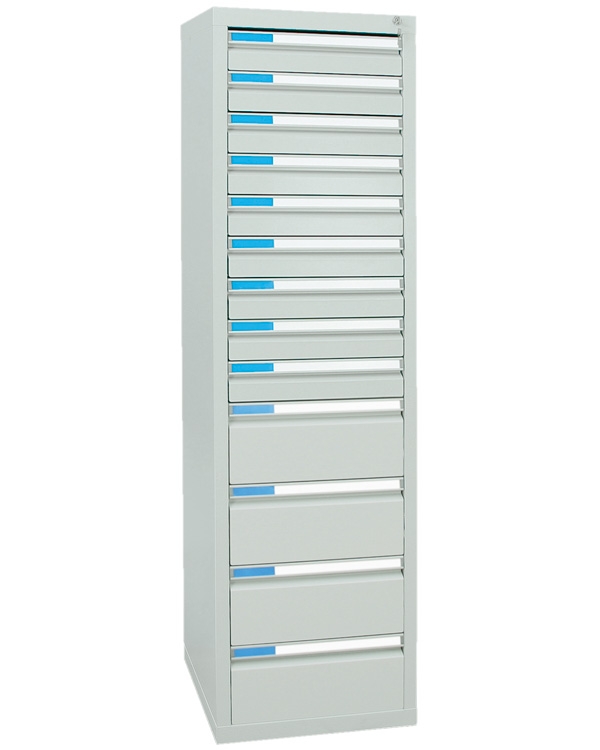Schubladenschrank Serie ESTA-5, Teleskopauszug
