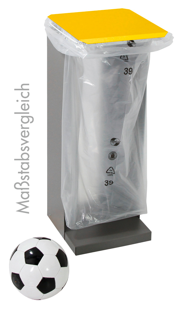 Müllsackhalter HM 75 mit Deckel - stationär