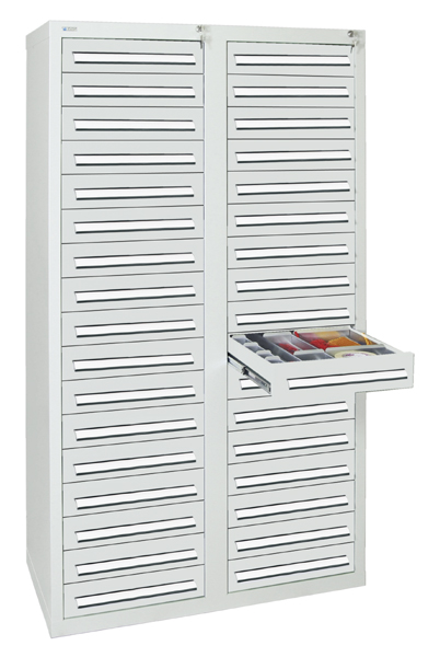 Schubladenschrank, Höhe 180 cm, Breite  100 cm