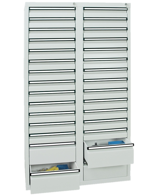 Schubladenschrank Serie ST 410-4, mit Teleskopführungen